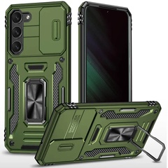Удароміцний чохол Camshield Army Ring для Samsung Galaxy S21, Оливковый / Army Green