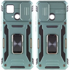 Удароміцний чохол Camshield Army Ring для Xiaomi Redmi 10C, Зелений / Light Green