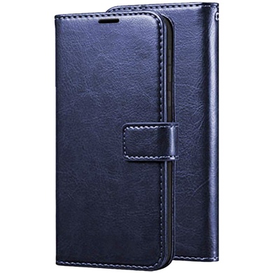 Чехол (книжка) Wallet Glossy с визитницей для Asus ZenFone Max （ZC550KL) Темно-синий