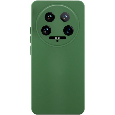 Чехол Silicone Cover Lakshmi Full Camera (AA) для Xiaomi 14 Ultra Зеленый / Dark green