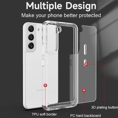 Чохол TPU+PC Clear 2.0 mm metal buttons для Samsung Galaxy S23+, Прозрачный