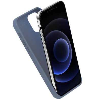 Кожаный чехол K-Doo Noble Collection для Apple iPhone 12 Pro Max (6.7") Темно-синий