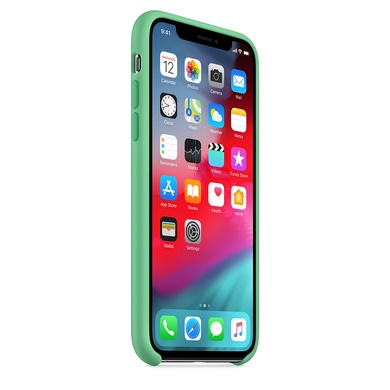 Чехол Silicone Case without Logo (AA) для Apple iPhone 11 Pro Max (6.5") Зеленый / Spearmint