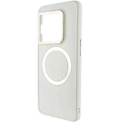 TPU чохол Bonbon Metal Style with MagSafe для OnePlus 10 Pro, Білий / White