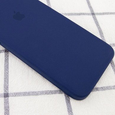Чохол Silicone Case Square Full Camera Protective (AA) для Apple iPhone XR (6.1"), Темно-синій / Midnight blue