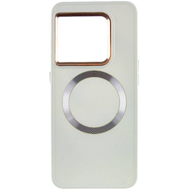 TPU чехол Bonbon Metal Style with MagSafe для OnePlus 10 Pro Белый / White