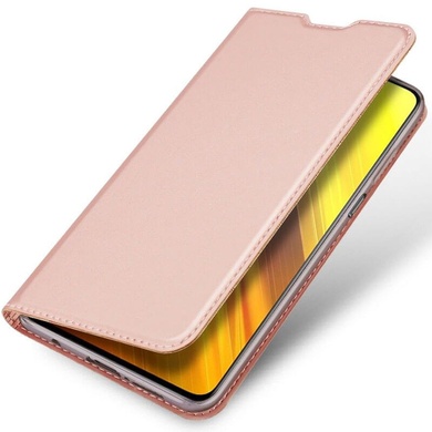 Чохол-книжка Dux Ducis з кишенею для візиток для Xiaomi Poco X3 NFC / Poco X3 Pro, Rose Gold