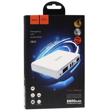 Джерело безперебійного живлення Hoco DB63 Portable DC UPS для роутерів 5V/9V/12V 10000 mAh, Black