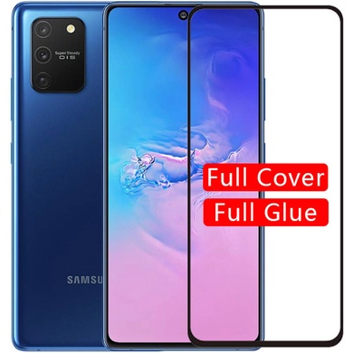 Захисне кольорове скло Mocoson 5D (full glue) для Samsung Galaxy S10 Lite, Чорний