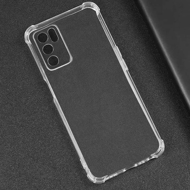 TPU чохол GETMAN Ease logo посилені кути Full Camera для Oppo A16s / A16 / A54s, Безбарвний (прозорий)