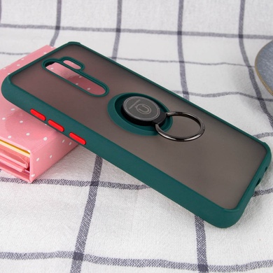 TPU+PC чохол Deen ColorEdgingRing for Magnet для Xiaomi Redmi Note 8 Pro, Зелений
