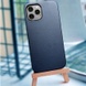 Кожаный чехол K-Doo Noble Collection для Apple iPhone 12 Pro Max (6.7") Темно-синий
