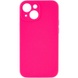 Чехол Silicone Case Full Camera Protective (AA) NO LOGO для Apple iPhone 14 (6.1") Розовый / Barbie pink