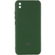 Чехол Silicone Cover My Color Full Camera (A) для Xiaomi Redmi 9A Зеленый / Dark green