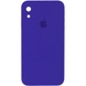 Чехол Silicone Case Square Full Camera Protective (AA) для Apple iPhone XR (6.1") Фиолетовый / Ultra Violet