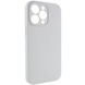Чехол Silicone Case Full Camera Protective (AA) NO LOGO для Apple iPhone 14 Pro Max (6.7") Серый / Dark Gray