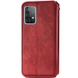 Кожаный чехол книжка GETMAN Cubic (PU) для Samsung Galaxy A33 5G Красный