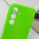 Чохол Silicone Cover Lakshmi Full Camera (A) для Samsung Galaxy A35, Салатовый / Neon green