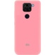 Чехол Silicone Cover My Color Full Protective (A) для Xiaomi Redmi Note 9 / Redmi 10X Розовый / Pink