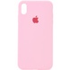 Чехол Silicone Case Full Protective (AA) для Apple iPhone XS Max (6.5") Розовый / Light pink