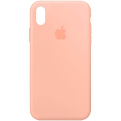 Чехол Silicone Case Full Protective (AA) для Apple iPhone X (5.8") / XS (5.8") Оранжевый / Grapefruit