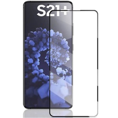 Защитное цветное 3D стекло Mocoson (full glue) для Samsung Galaxy S21+ Черный