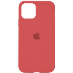 Чехол Silicone Case Full Protective (AA) для Apple iPhone 11 Pro Max (6.5") Красный / Camellia