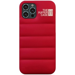 Чехол-пуховик Puffer case для Apple iPhone 12 Pro / 12 (6.1") Красный
