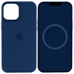 Чохол Silicone case (AAA) full with Magsafe and Animation для Apple iPhone 15 (6.1"), Синий / Storm Blue
