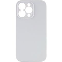 Чохол Silicone Case Full Camera Protective (AA) NO LOGO для Apple iPhone 15 Pro (6.1"), Білий / White