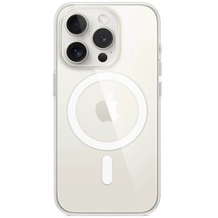 TPU чохол Clear Case with Magnetic safe для Apple iPhone 15 Pro (6.1"), Безбарвний (прозорий)