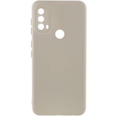 Чехол Silicone Cover Lakshmi Full Camera (A) для Motorola Moto E40 Песочный / Sand