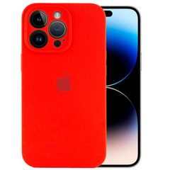 Чехол Silicone Case Full Camera Protective (AA) для Apple iPhone 14 Pro (6.1") Красный / Red
