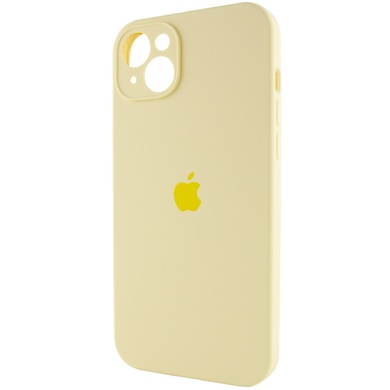 Чехол Silicone Case Full Camera Protective (AA) для Apple iPhone 15 Plus (6.7") Желтый / Mellow Yellow