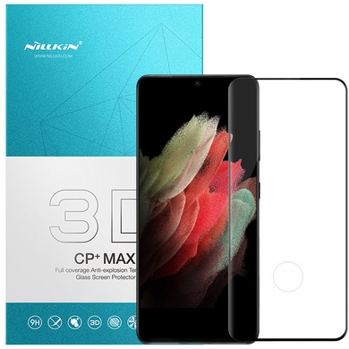 Захисне скло Nillkin (CP+ max 3D) для Samsung Galaxy S21 Ultra, Чорний