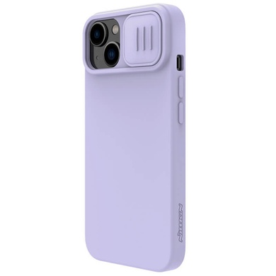 Силіконова накладка Nillkin Camshield Silky для Apple iPhone 14 Plus (6.7"), Фіолетовий
