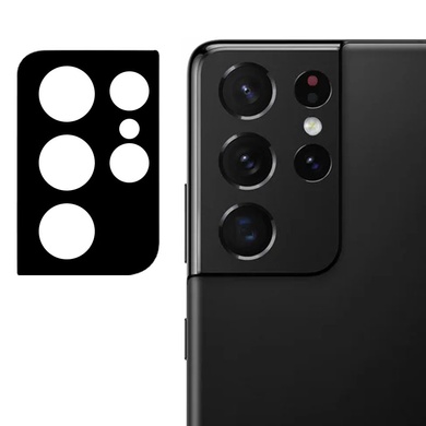 Гнучке ультратонке скло Epic на камеру Samsung Galaxy S21 Ultra, Чорний