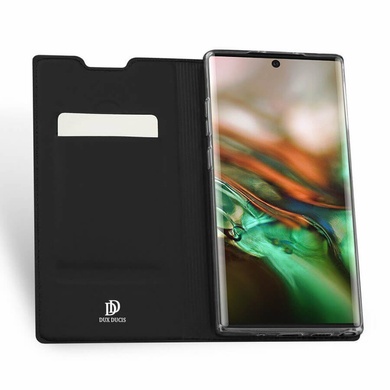 Чехол-книжка Dux Ducis с карманом для визиток для Samsung Galaxy Note 10 Plus Черный
