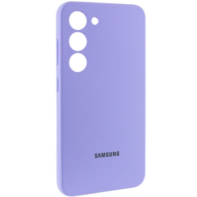 Чохол Silicone Cover Lakshmi Full Camera (AAA) with Logo для Samsung Galaxy S24, Бузковий / Dasheen