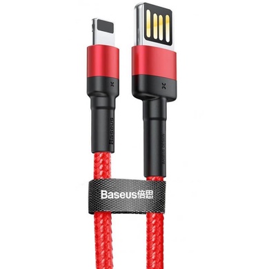 Дата кабель Baseus Cafule Lightning Cable Special Edition 2.4A (1m) (CALKLF-G) Red