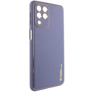 Кожаный чехол Xshield для Samsung Galaxy M33 5G Серый / Lavender Gray