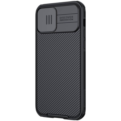 Карбоновая накладка Nillkin CamShield Pro Magnetic для Apple iPhone 12 Pro Max (6.7") Черный
