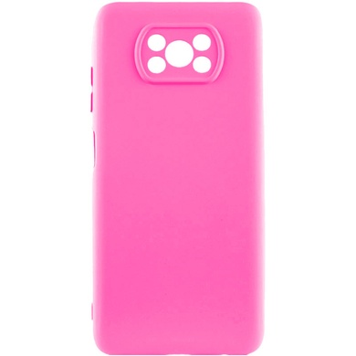 Чехол Silicone Cover Lakshmi Full Camera (AAA) для Xiaomi Poco X3 NFC / Poco X3 Pro Розовый / Barbie pink