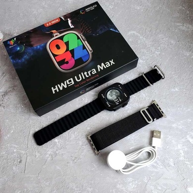 Смарт-годинник HW9 Ultra Max, Black / Black