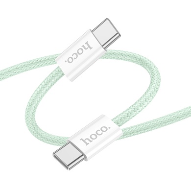 Дата кабель Hoco X104 Source 60W Type-C to Type-C (1m), Green
