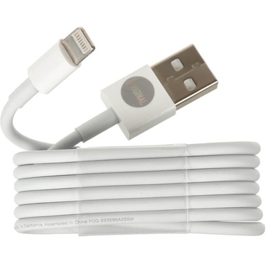 Дата кабель Foxconn для Apple iPhone USB to Lightning (AAA grade) (1m) (box, no logo), Білий