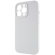 Чехол Silicone Case Full Camera Protective (AA) NO LOGO для Apple iPhone 15 Pro (6.1") Белый / White