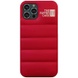Чохол-пуховик Puffer case для Apple iPhone 12 Pro / 12 (6.1"), Червоний