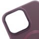 Шкіряний чохол Bonbon Leather Metal Style with MagSafe для Apple iPhone 11 (6.1"), Бордовый / Plum