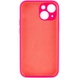 Чехол Silicone Case Full Camera Protective (AA) NO LOGO для Apple iPhone 13 (6.1") Розовый / Barbie pink